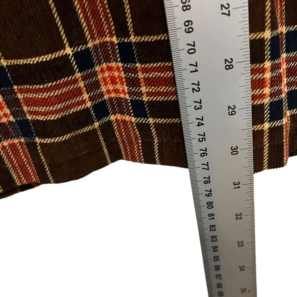 Miller Western Wear Blazer Sport Coat Men Size 40 Vintage Plaid Cowboy Corduroy